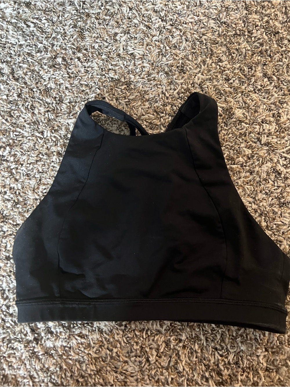 lululemon athletica Black High-Neck Sports Bra